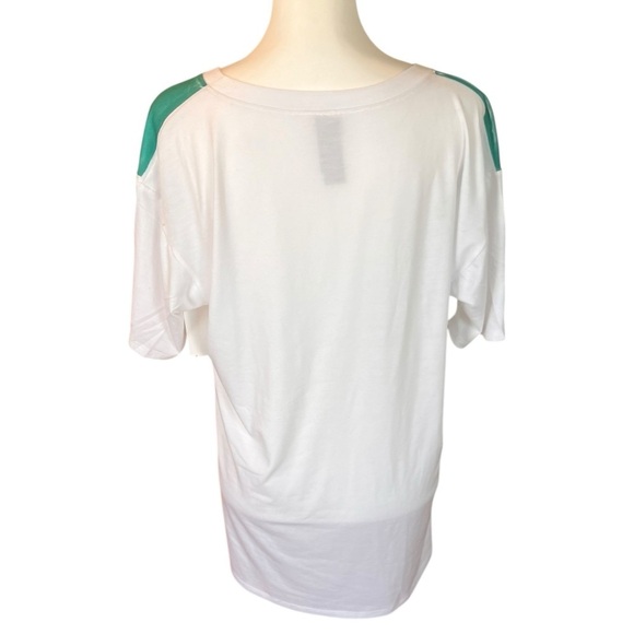 Go Couture Green Blue Ombré V-Neck Pocket T-Shirt women’s size XL New - Picture 5 of 7